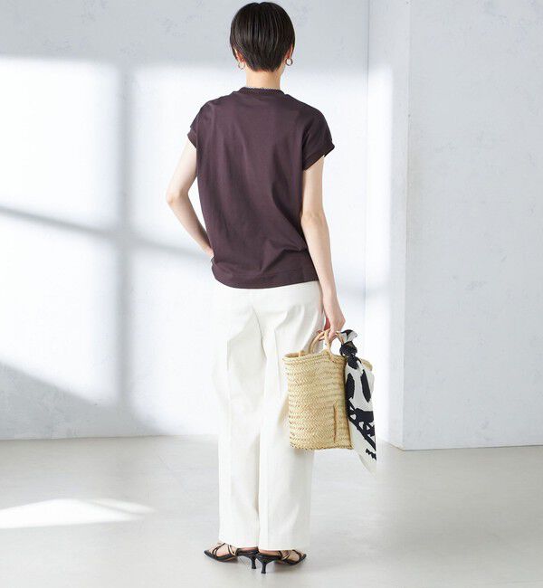 SHIPS for women「SHIPS Primary Navy Label: ニュー スヴィン コットン フレンチ スリーブ」|タンクトップ|