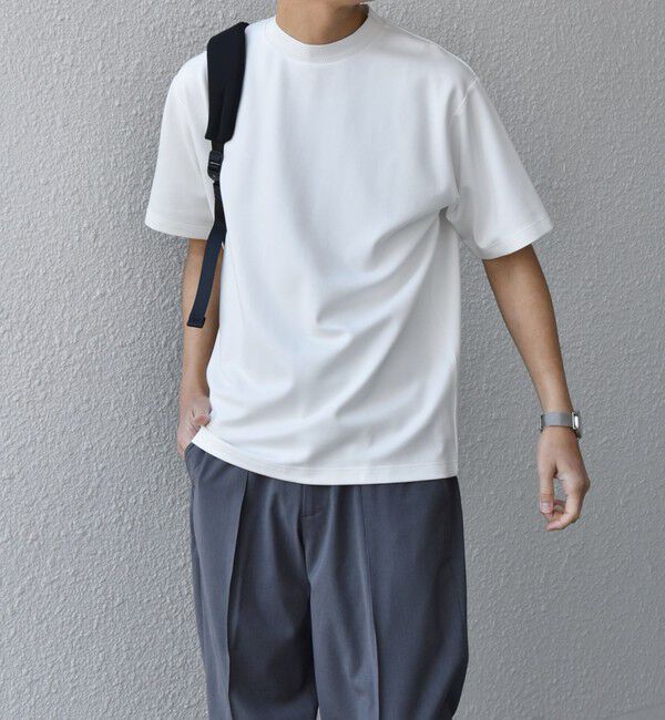 SHIPS any「SHIPS any: デザイン リブ ハイゲージ ポンチ クルーネック Tシャツ◇」|Tシャツ・カットソー|
