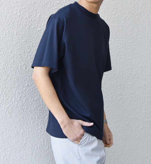 SHIPS any「SHIPS any: デザイン リブ ハイゲージ ポンチ クルーネック Tシャツ◇」|Tシャツ・カットソー|