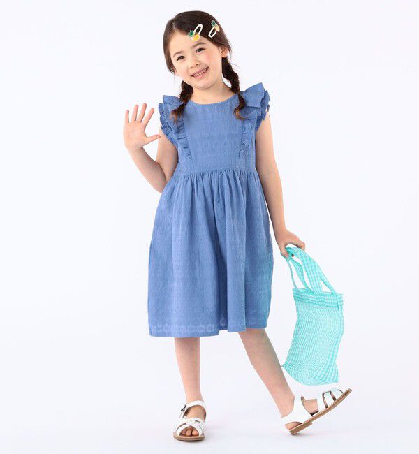 SHIPS KIDS「SHIPS KIDS:100～130cm /エンブロイダリー ワンピース」|ワンピース|