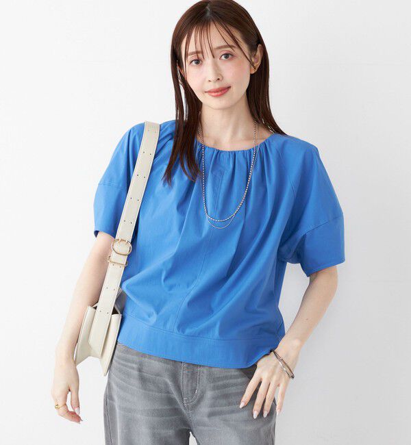 SHIPS Colors 「SHIPS Colors:〈手洗い可能〉コットンナイロン バルーンスリーブ ブラウス◇」|シャツ・ブラウス|