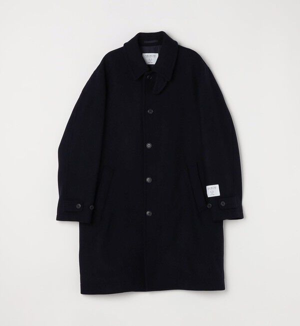 SHIPS any「PURE WOOL MELTON ステンカラー コート 26AW◆」|ステンカラーコート|