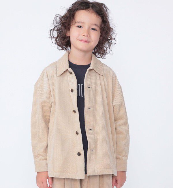 SHIPS KIDS「SHIPS KIDS:100～130cm /コーデュロイ シャツ アウター」|シャツ・ブラウス|