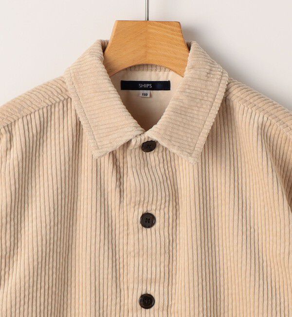 SHIPS KIDS「SHIPS KIDS:100～130cm /コーデュロイ シャツ アウター」|シャツ・ブラウス|