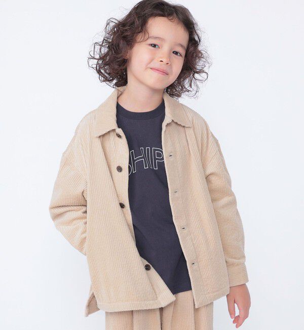 SHIPS KIDS「SHIPS KIDS:100～130cm /コーデュロイ シャツ アウター」|シャツ・ブラウス|