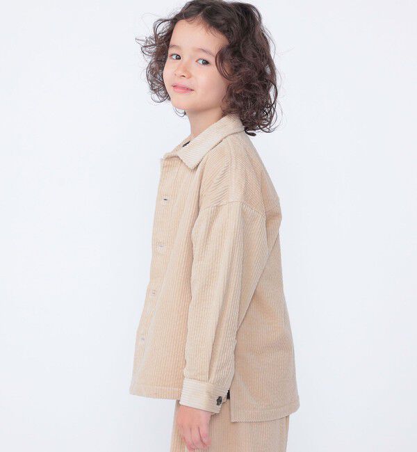 SHIPS KIDS「SHIPS KIDS:100～130cm /コーデュロイ シャツ アウター」|シャツ・ブラウス|