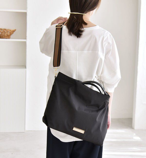 quaranciel「ラインベルト 2way ショルダー トート バッグ（A4対応）」|トートバッグ|