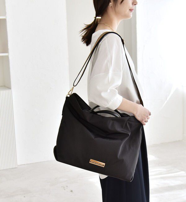 quaranciel「ラインベルト 2way ショルダー トート バッグ（A4対応）」|トートバッグ|