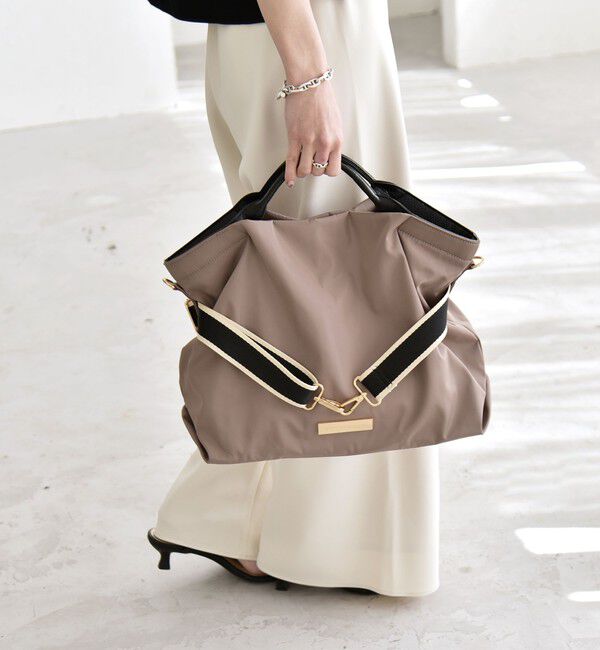 quaranciel「ラインベルト 2way ショルダー トート バッグ（A4対応）」|トートバッグ|
