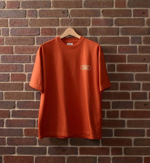 SHIPS「SHIPS: AUTHENTIC コットン プリント Tシャツ」|Tシャツ・カットソー|レッド系