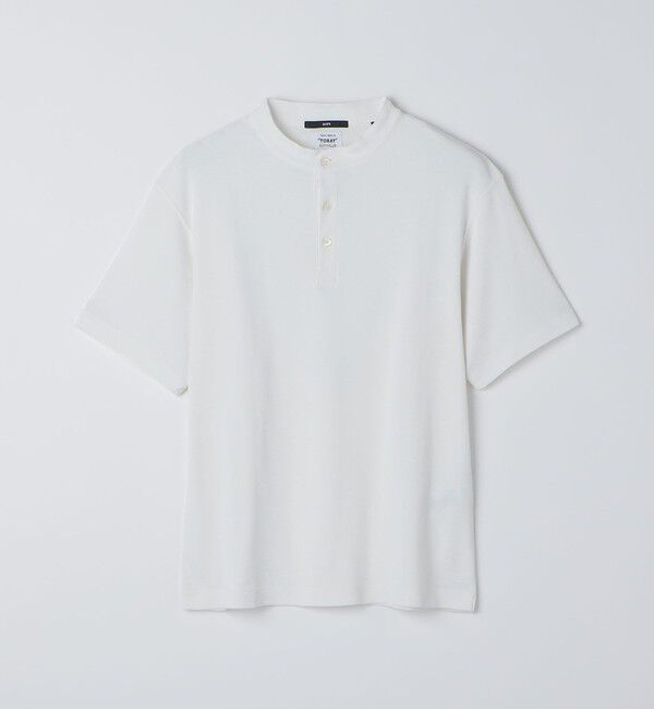 SHIPS「SHIPS:〈UVカット/遮熱/吸水速乾〉BODYSHELL(R) EX ヘンリーネック Tシャツ」|Tシャツ・カットソー|ホワイト