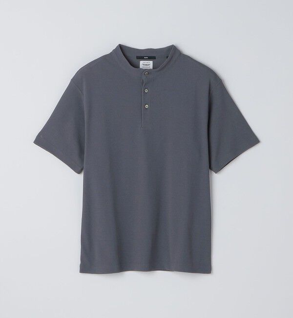 SHIPS「SHIPS:〈UVカット/遮熱/吸水速乾〉BODYSHELL(R) EX ヘンリーネック Tシャツ」|Tシャツ・カットソー|