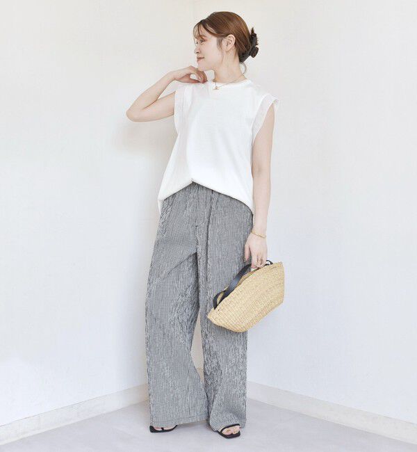SHIPS for women「〈手洗い可能〉チュール コンビ フレンチ プルオーバー」|Tシャツ・カットソー|