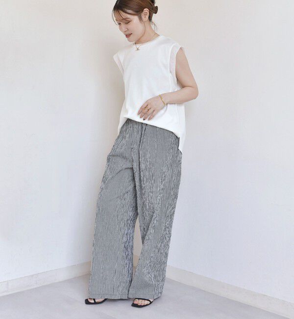 SHIPS for women「〈手洗い可能〉チュール コンビ フレンチ プルオーバー」|Tシャツ・カットソー|