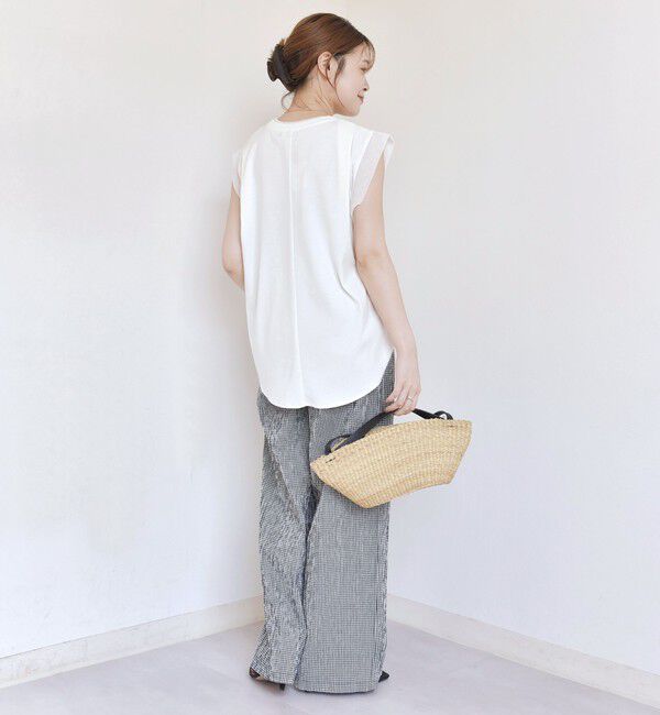 SHIPS for women「〈手洗い可能〉チュール コンビ フレンチ プルオーバー」|Tシャツ・カットソー|