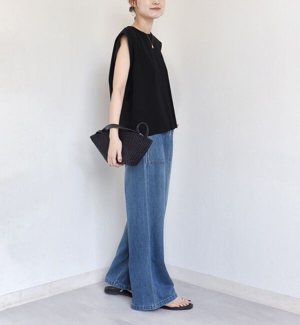 SHIPS for women「〈手洗い可能〉チュール コンビ フレンチ プルオーバー」|Tシャツ・カットソー|