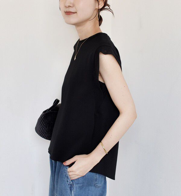 SHIPS for women「〈手洗い可能〉チュール コンビ フレンチ プルオーバー」|Tシャツ・カットソー|