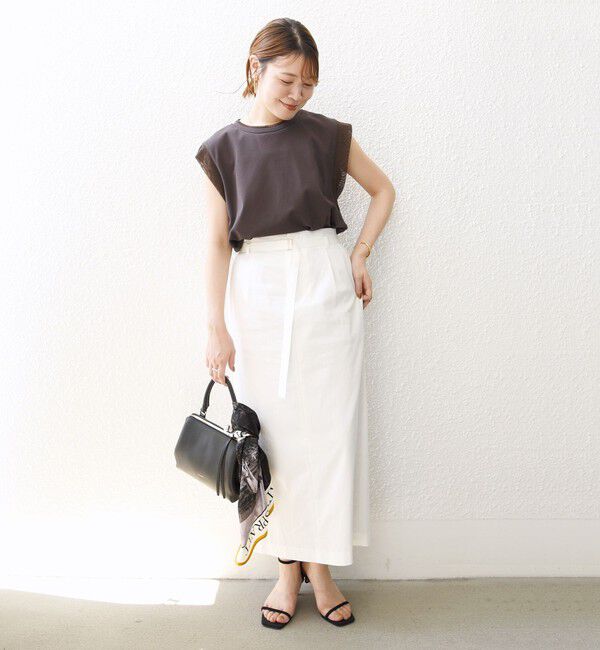 SHIPS for women「〈手洗い可能〉チュール コンビ フレンチ プルオーバー」|Tシャツ・カットソー|