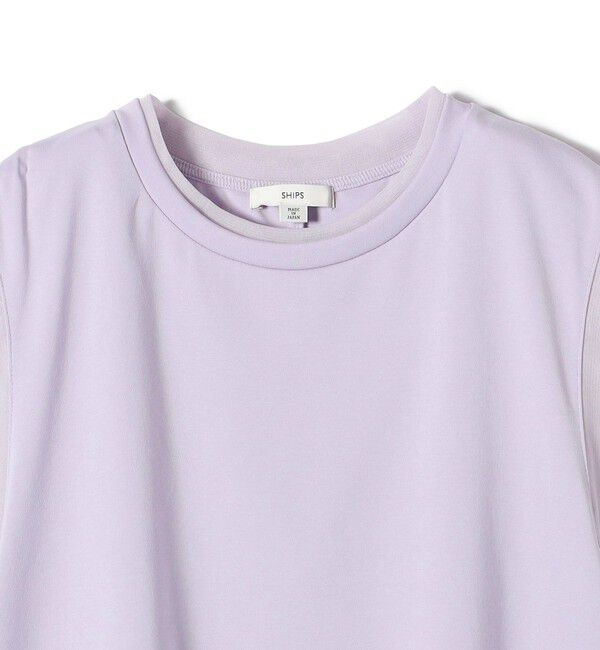 SHIPS for women「〈手洗い可能〉チュール コンビ フレンチ プルオーバー」|Tシャツ・カットソー|