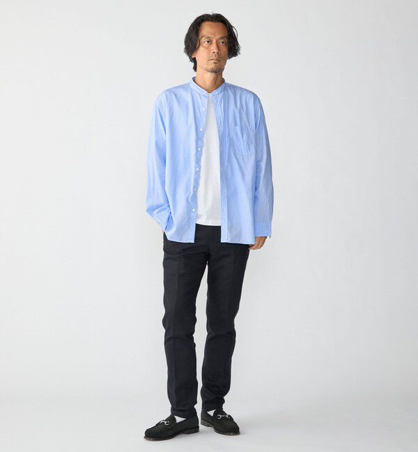 SHIPS「〈MADE IN JAPAN〉タイプライター バンドカラー シャツ」|シャツ・ブラウス|
