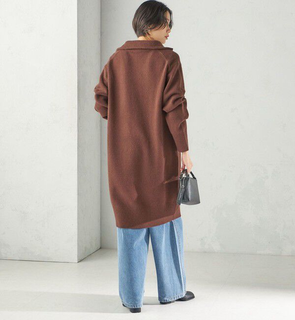 SHIPS for women「《予約》〈手洗い可能〉ウール カシミヤ ハーフジップ ワンピース」|ワンピース|