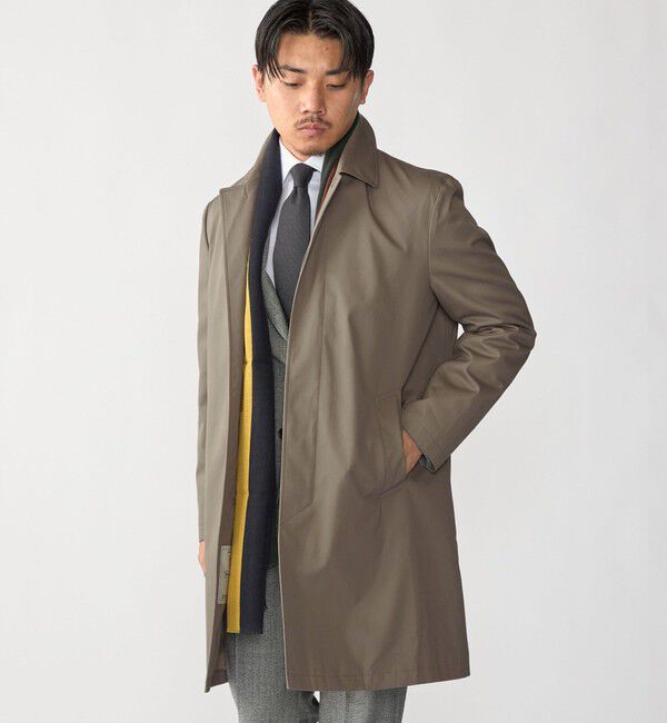 SHIPS「〈撥水加工〉シンサレート ライナー付き VENTILE(R) コットン ステンカラー コート」|ステンカラーコート|