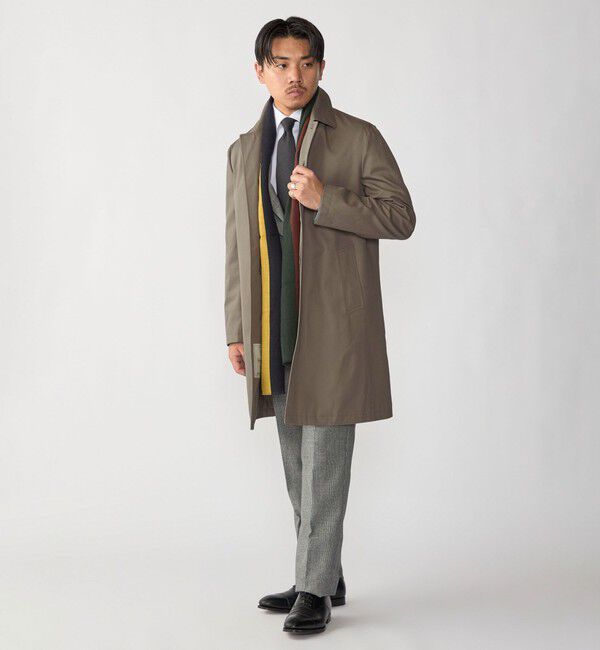 SHIPS「〈撥水加工〉シンサレート ライナー付き VENTILE(R) コットン ステンカラー コート」|ステンカラーコート|