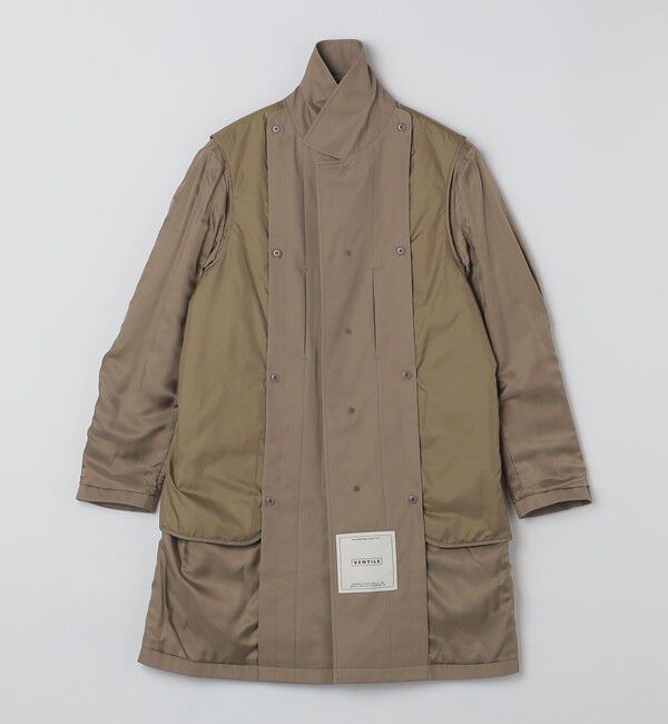 SHIPS「〈撥水加工〉シンサレート ライナー付き VENTILE(R) コットン ステンカラー コート」|ステンカラーコート|