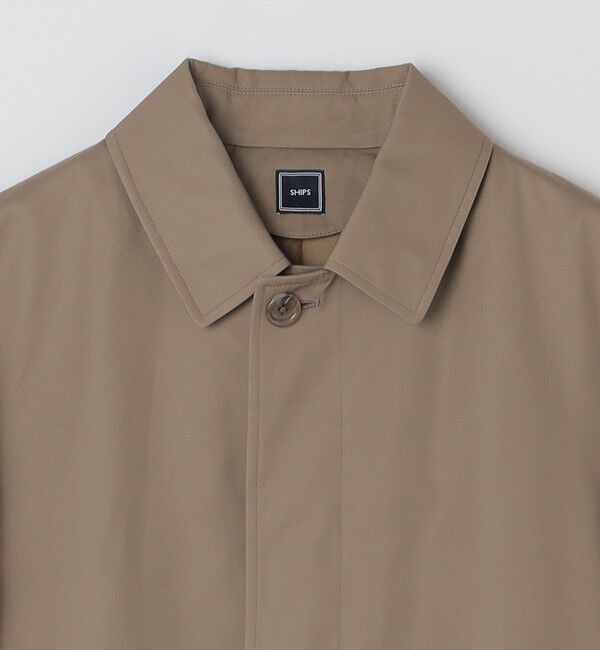 SHIPS「〈撥水加工〉シンサレート ライナー付き VENTILE(R) コットン ステンカラー コート」|ステンカラーコート|