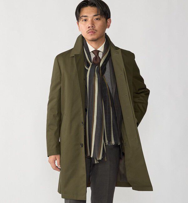 SHIPS「〈撥水加工〉シンサレート ライナー付き VENTILE(R) コットン ステンカラー コート」|ステンカラーコート|