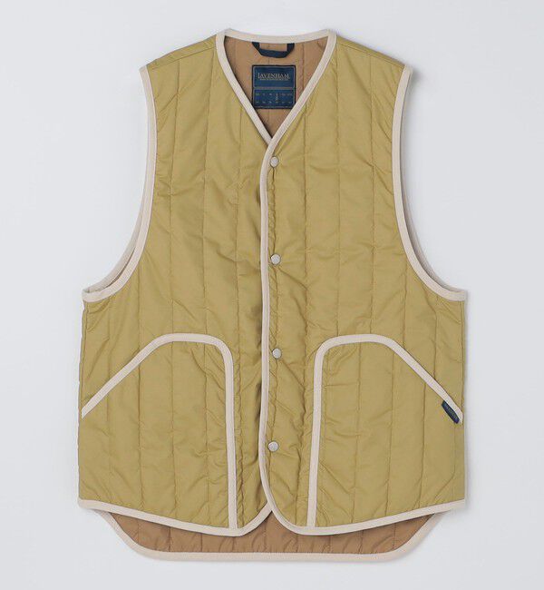 SHIPS「【SHIPS別注】LAVENHAM: STUDIO GILET PIGMENT」|ダウンベスト・ベスト|ベージュ系