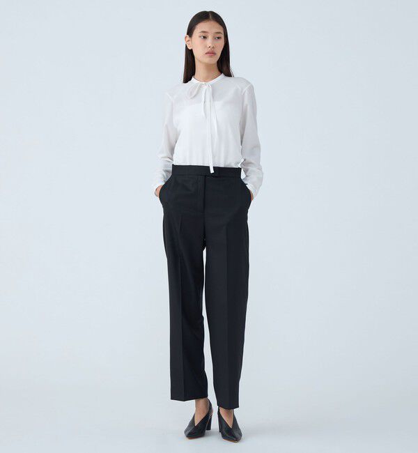 TOMORROWLAND collection「シャイニーピンヘッド ストレートパンツ」|スラックス|