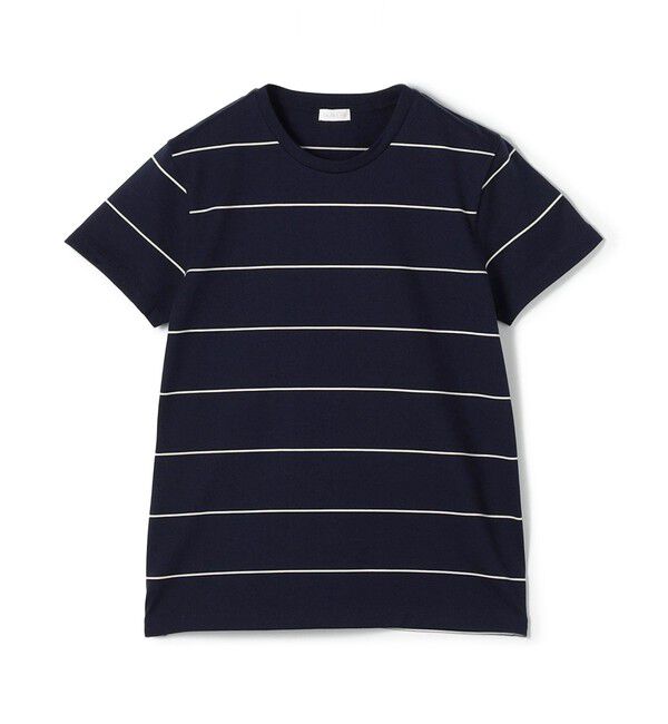 GALERIE VIE「ファインコットン クルーネックプルオーバー」|Tシャツ・カットソー|62 ネイビー系