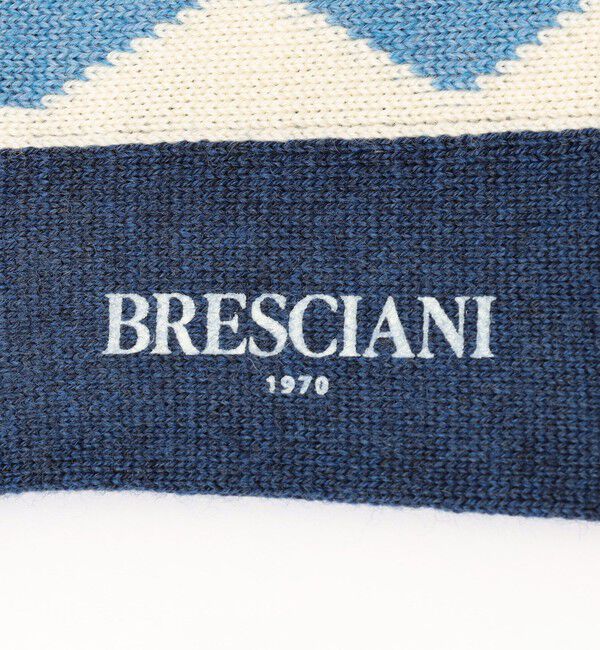 TOMORROWLAND GOODS「【別注】BRESCIANI ウール ジオメトリックソックス」|ソックス|