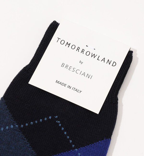 TOMORROWLAND GOODS「【別注】BRESCIANI コットン アーガイルソックス」|ソックス|