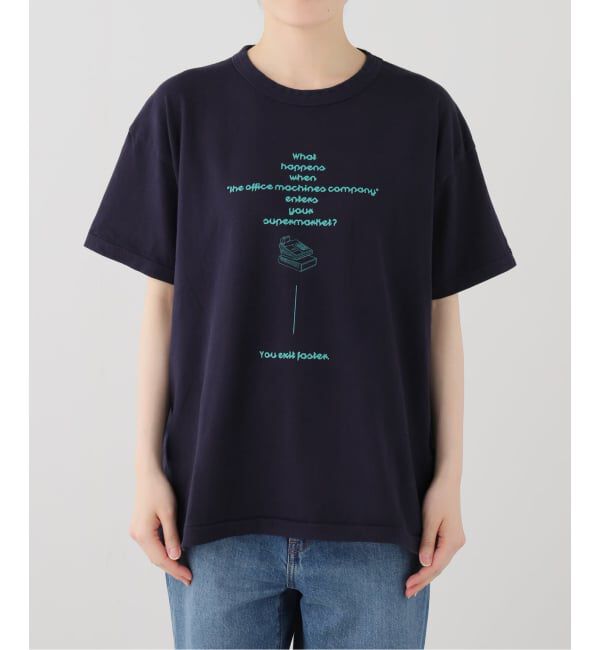 SLOBE IENA「Ophrys/オフリス VAX17780 Tee OP26SS03」|Tシャツ・カットソー|ネイビー