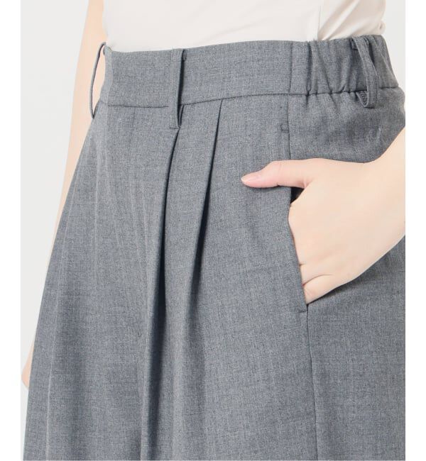 VERMEIL par iena「ANASTASIA タックパンツ」|スラックス|