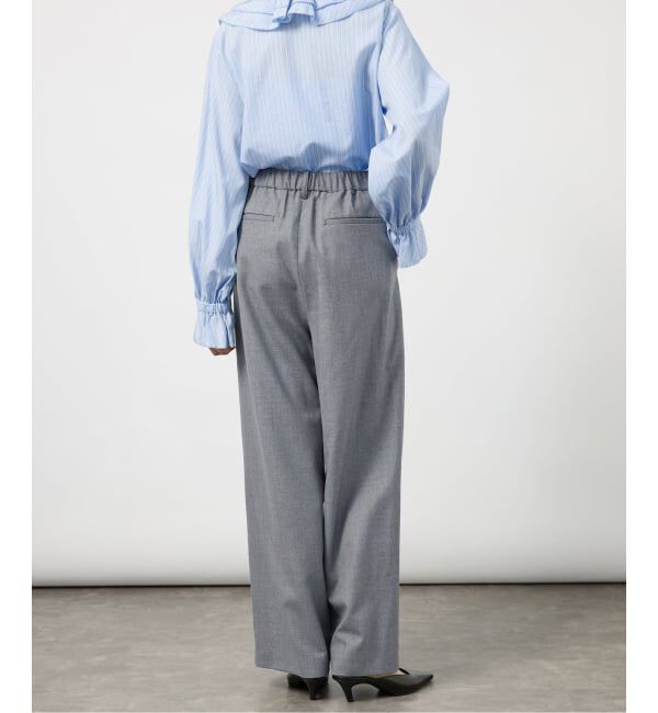 VERMEIL par iena「ANASTASIA タックパンツ」|スラックス|