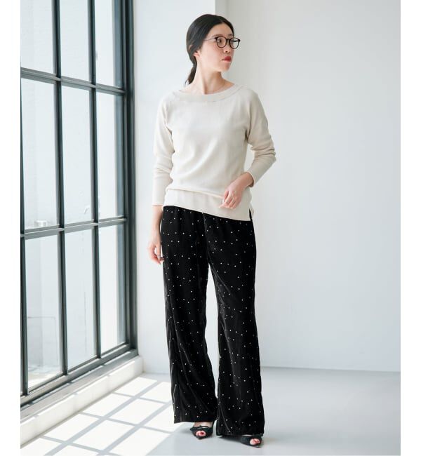 IENA「COUTURE D'ADAM/クチュールドアダム Stardust Glitter パンツ 26AW-220」|その他|