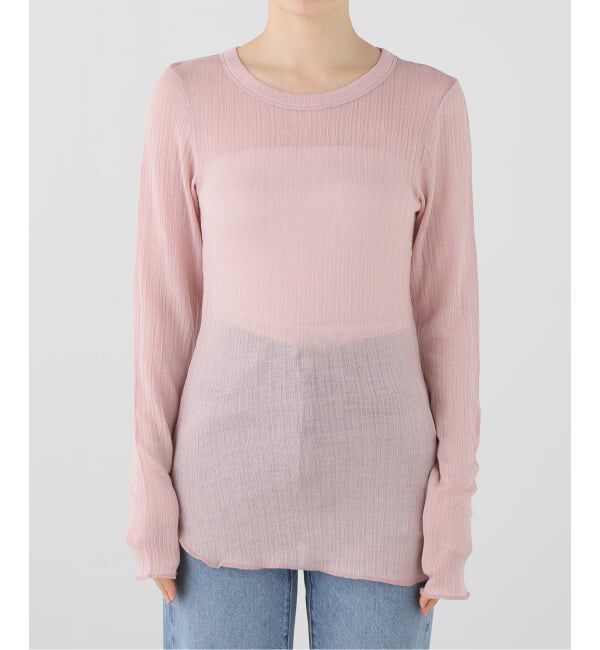 IENA LA BOUCLE「TOURNON トゥルノン WOOL YORYU クルーネックプルオーバー」|Tシャツ・カットソー|