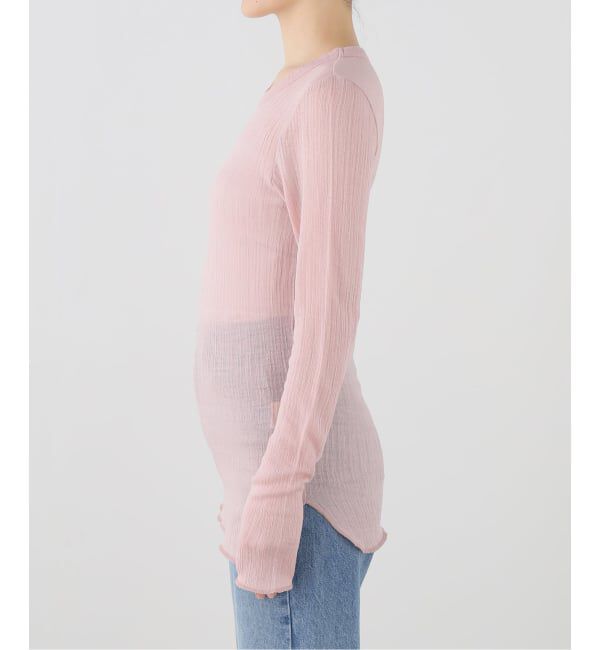 IENA LA BOUCLE「TOURNON トゥルノン WOOL YORYU クルーネックプルオーバー」|Tシャツ・カットソー|