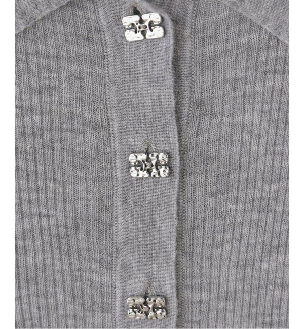 PULP「GANNI / ガニー Sheer Wool Ribbed Tops」|Tシャツ・カットソー|