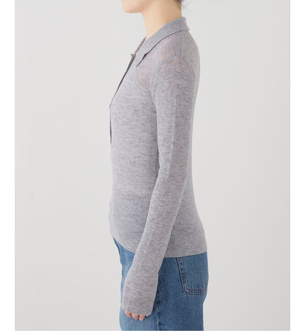 PULP「GANNI / ガニー Sheer Wool Ribbed Tops」|Tシャツ・カットソー|