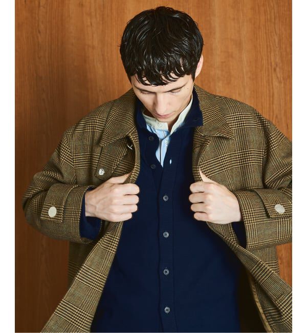 EDIFICE「MACKINTOSH(マッキントッシュ) 別注 HUMBIE/ハンビー SL "グレンチェック"」|ステンカラーコート|