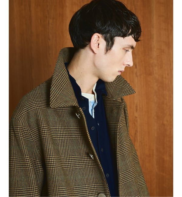 EDIFICE「MACKINTOSH(マッキントッシュ) 別注 HUMBIE/ハンビー SL "グレンチェック"」|ステンカラーコート|