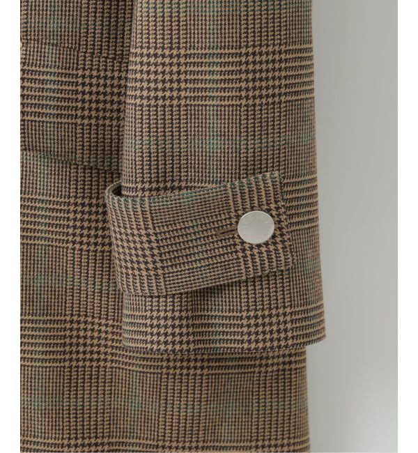 EDIFICE「MACKINTOSH(マッキントッシュ) 別注 HUMBIE/ハンビー SL "グレンチェック"」|ステンカラーコート|