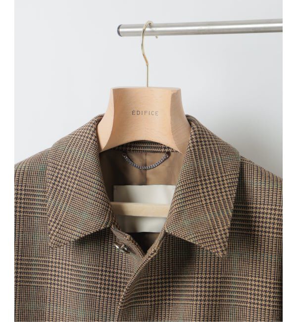 EDIFICE「MACKINTOSH(マッキントッシュ) 別注 HUMBIE/ハンビー SL "グレンチェック"」|ステンカラーコート|