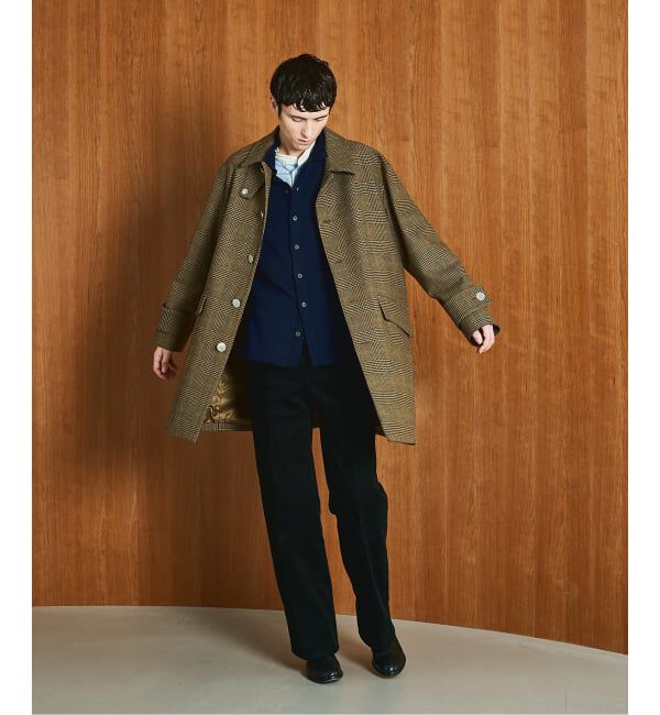 EDIFICE「MACKINTOSH(マッキントッシュ) 別注 HUMBIE/ハンビー SL "グレンチェック"」|ステンカラーコート|