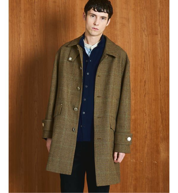 EDIFICE「MACKINTOSH(マッキントッシュ) 別注 HUMBIE/ハンビー SL "グレンチェック"」|ステンカラーコート|