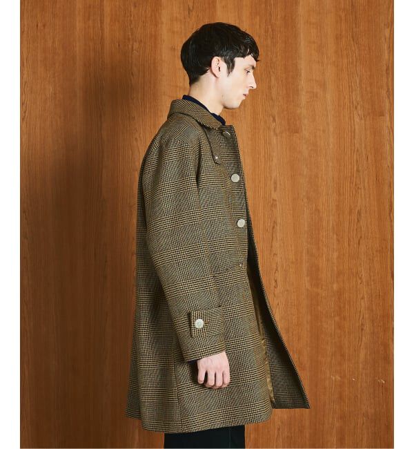 EDIFICE「MACKINTOSH(マッキントッシュ) 別注 HUMBIE/ハンビー SL "グレンチェック"」|ステンカラーコート|
